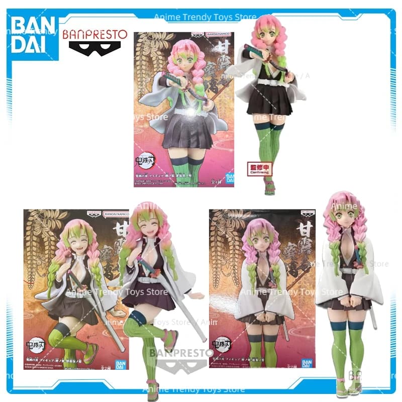 Disponibile originale Bandai Demon Slayer Kanroji Mitsuri Anime Action Figure ornamenti da collezione modello giocattoli regalo di compleanno WY