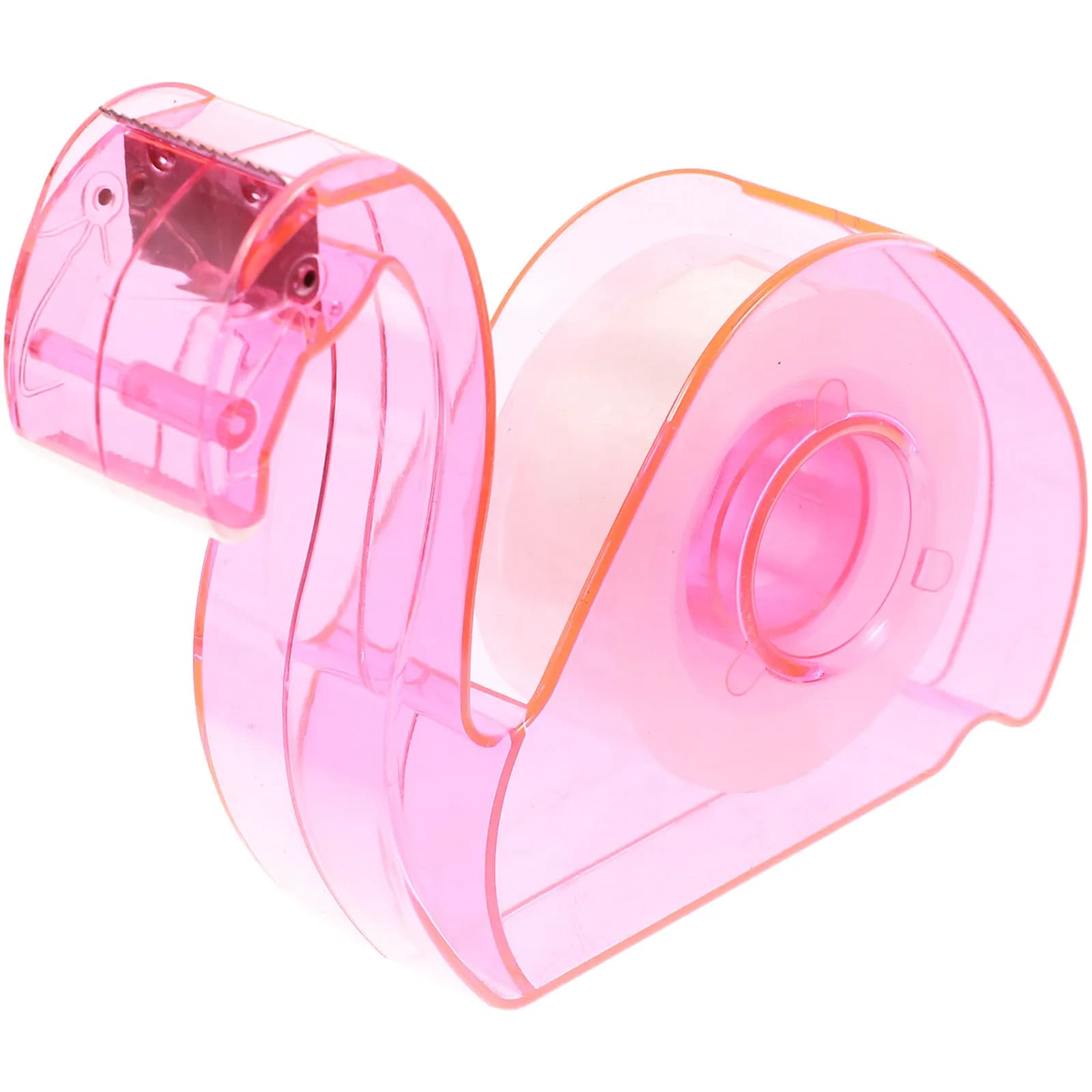 Set di 1 Dispenser per Nastro Adesivo in Plastica Robusta, Portatile, da Scrivania, per Ufficio, Scuola, Artigianato, Etichette e Adesivi