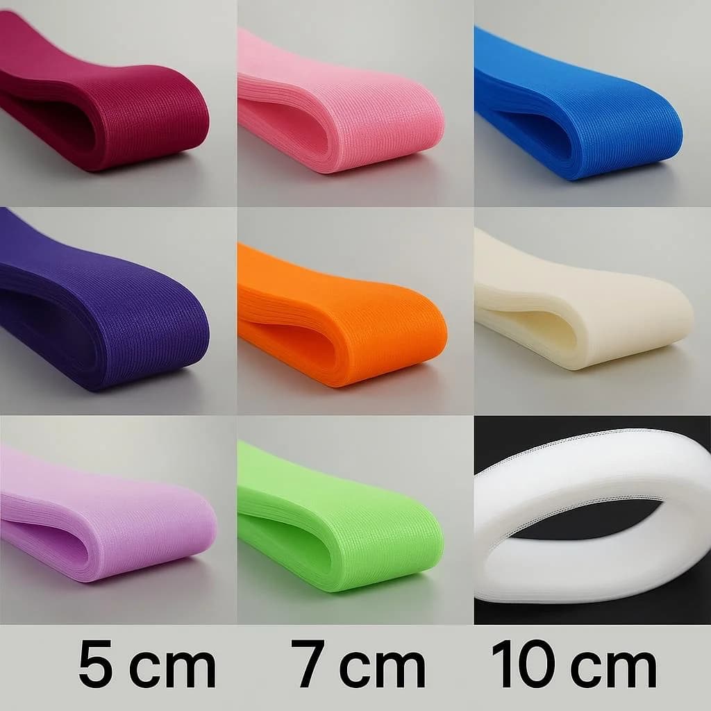 5 cm 7 cm 10 cm 4 '' crinolina braid of horsehair Mesh fabric Soft polyester Wedding dress skirt making handicrafts ridge