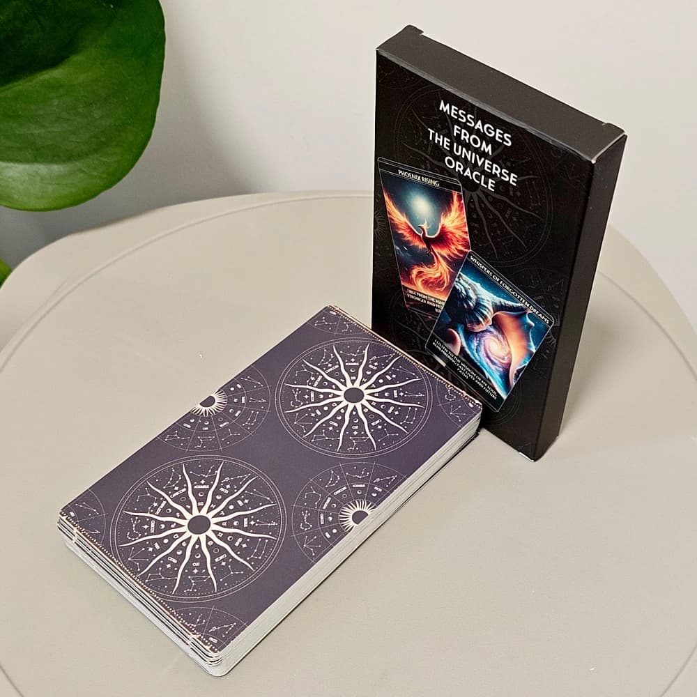 Messaggi dall'Universo: 36 Carte Oracolo di Affermazione Spirituale 12x7cm per Guida e Manifestazione
