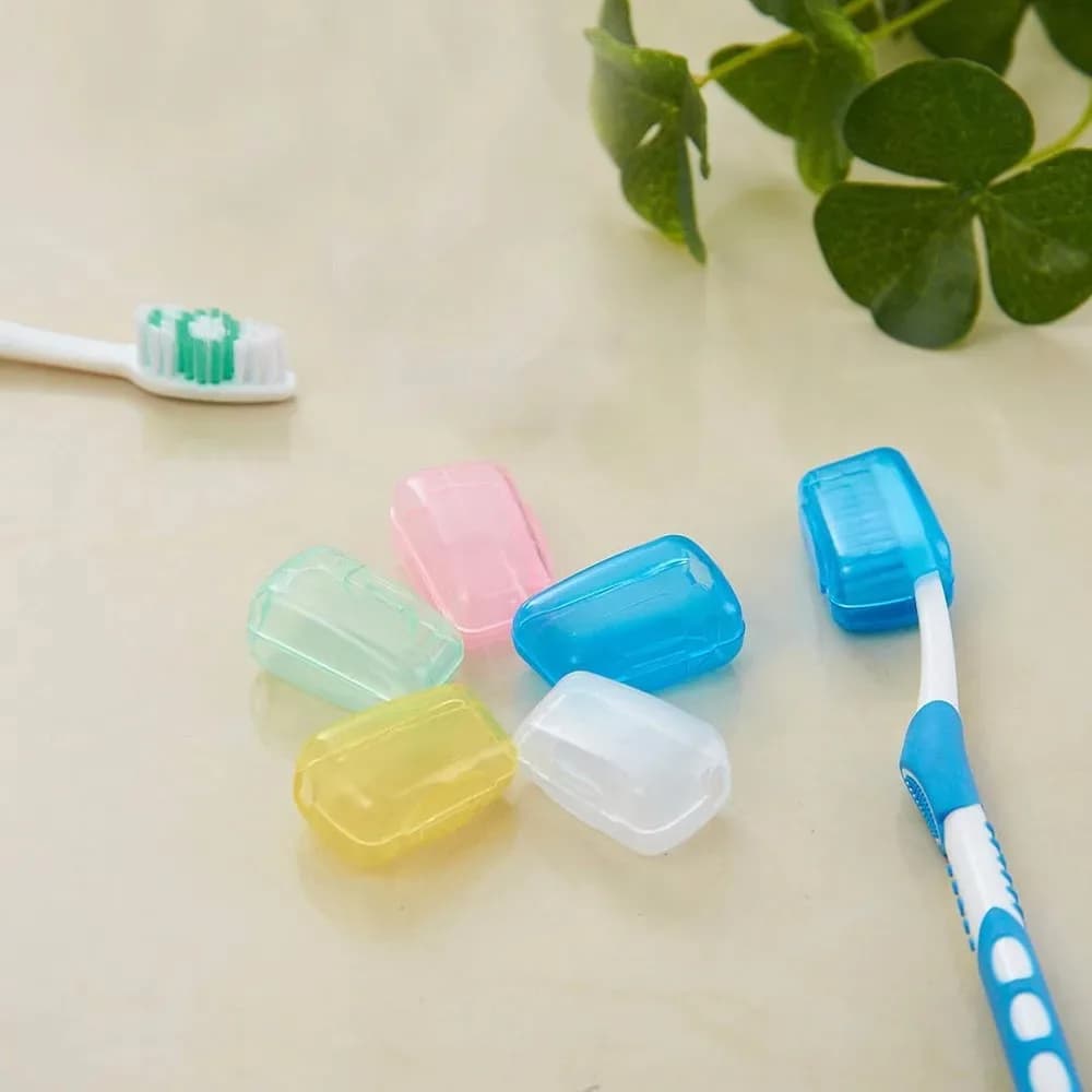 Set portaspazzolino da viaggio da 5 pezzi Custodia compatta per spazzolino da utilizzare per escursionismo, campeggio, zaino in spalla, protezione portatile igienica