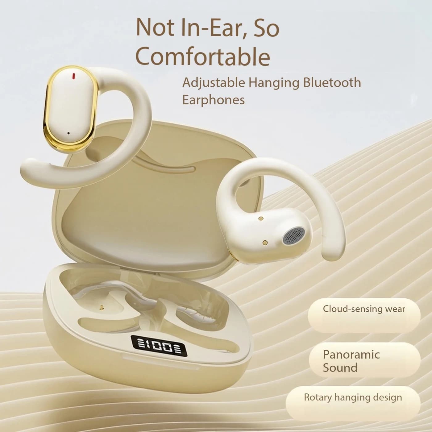 Auricolari Sportivi Bluetooth True Wireless TWS In-Ear con Microfono X93 Impermeabili Open-Back a Lunga Durata e Comodi da Indossare