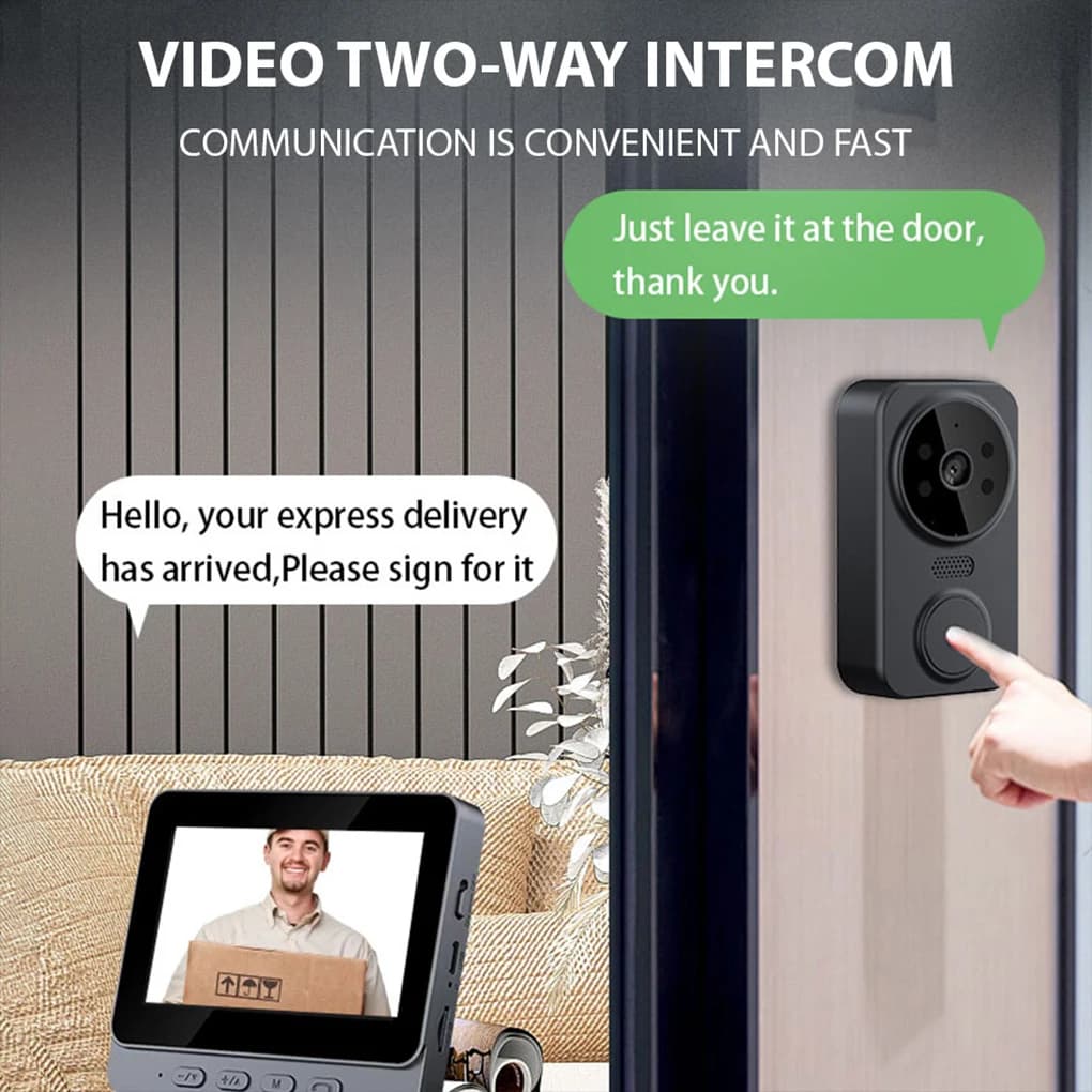 Videocitofono Wireless da Esterno con Accoppiamento e Registrazione a un Tasto