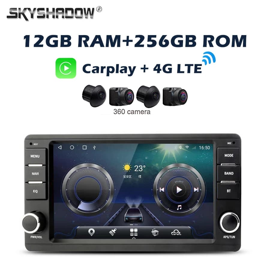 4G LTE IPS 12G + 256G Carplay Android 14.0 Lettore DVD per auto GPS WIFI Bluetooth Radio per MITSUBISHI Outlander Lancer ASX 2013-2016