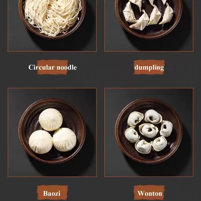 Piccola macchina per pasta elettrica in acciaio inossidabile Impastatrice completamente automatica per uso domestico e commerciale
