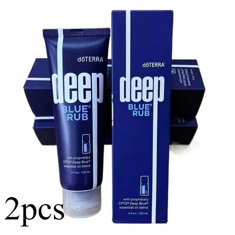 2 Pezzi Crema Deep Blue Rub Best Seller con Miscela Esclusiva di Oli Essenziali CPTG Deep Blue 120ml