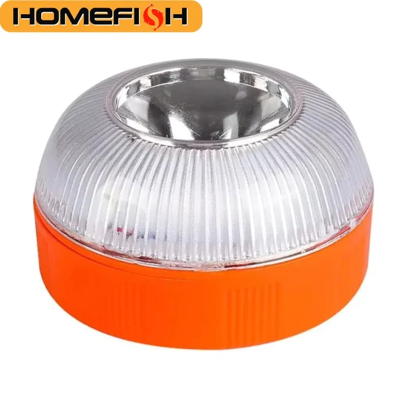 HOMEFISH Luce di Emergenza Magnetica per Auto, Lampada Stroboscopica di Segnalazione, Luce di Sicurezza per Veicoli V16 Senza Batteria