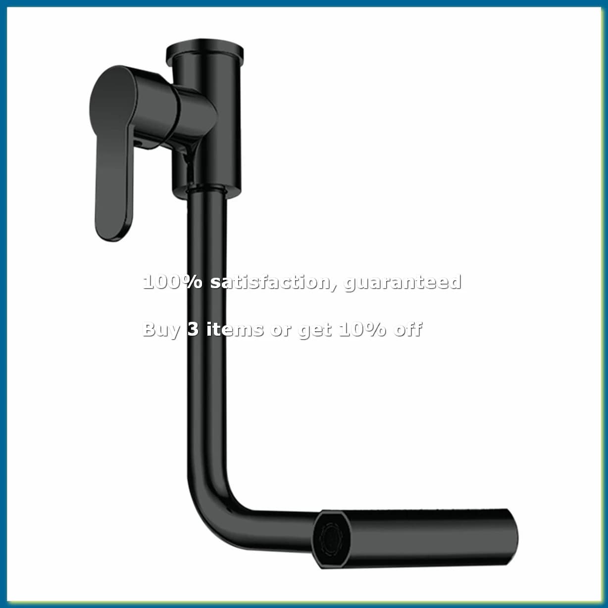 4 Modes Waterfall Kitchen Faucet Stream Sprayer Hot Cold Single Hole Deck Mounted Water Sink Mixer Wash Tap Black-AD23