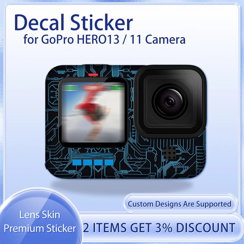 Decal Skin for GoPro HERO13/5/6 Action Camera Skin Decal HERO13 Protective film Protective film for GoPro 13 Skin Wrap Covered