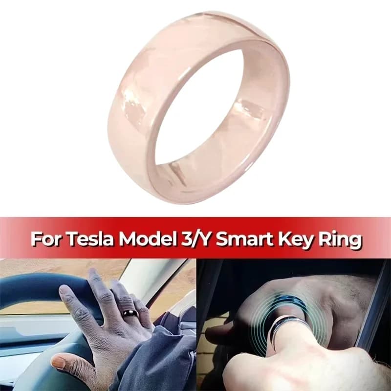 Modello 3/Y Tesla Smart Ring Key Anello in ceramica NFC Portachiavi sostitutivo