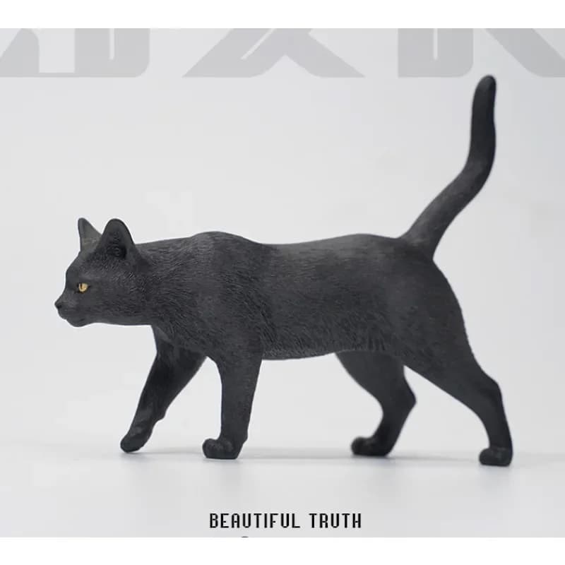 Disponibile JXK Country Cat Black Cat Ornamento Modello Simulazione Adorabile Giocattolo per Animali Domestici Accessorio Piccolo in Resina