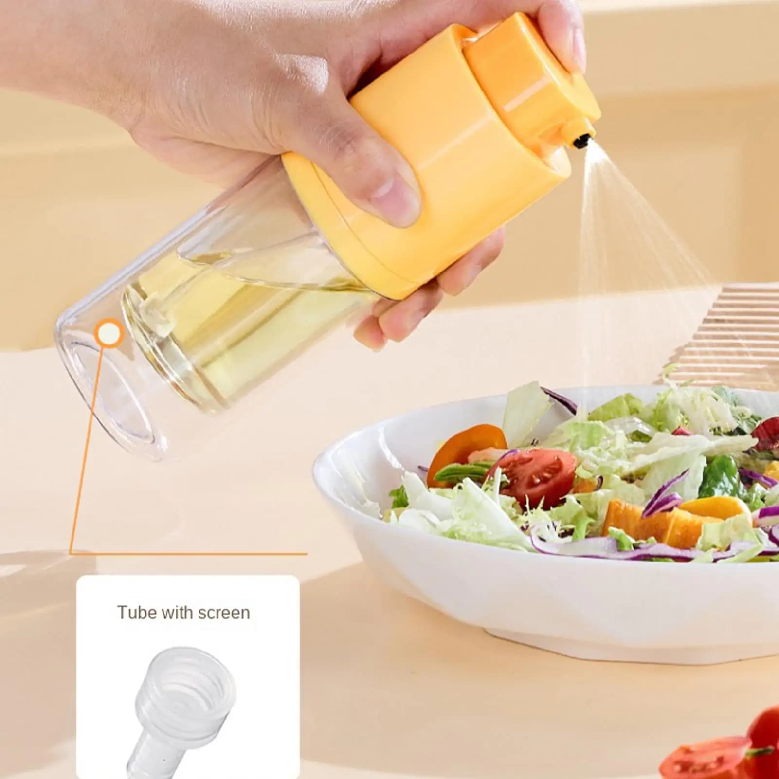 Bottiglia Spray per Olio a Prova di Perdite, Gadget da Cucina, Spruzzatore per Olio per Cucinare, Barbecue, Friggitrice ad Aria, Cottura al Forno, Frittura, Marinatura di Carne e Alimenti