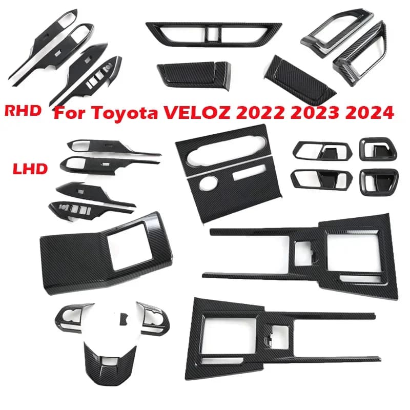 L/RHD For Toyota VELOZ 2022 2023 2024 interior accessories steering wheel window switch panel changer cover