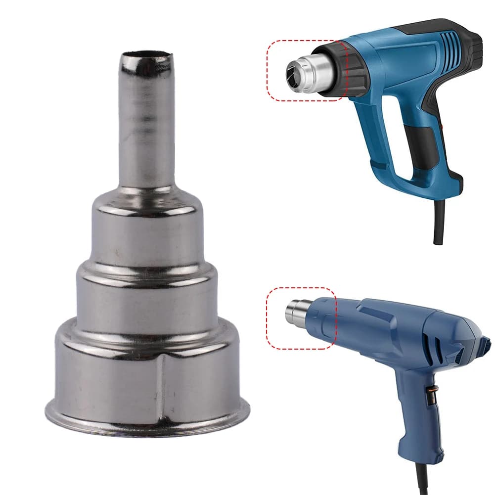 Ugello per pistola ad aria calda 35x65mm Ugello per vento in metallo Parti di ricambio per forniture di saldatura per pistola ad aria calda universale