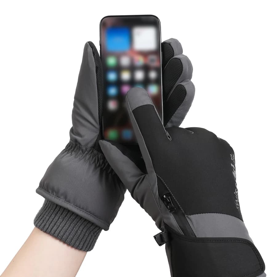 Guanti da sci da snowboard neutri invernali, touch screen antiscivolo, guida in moto impermeabile, guanti da neve caldi