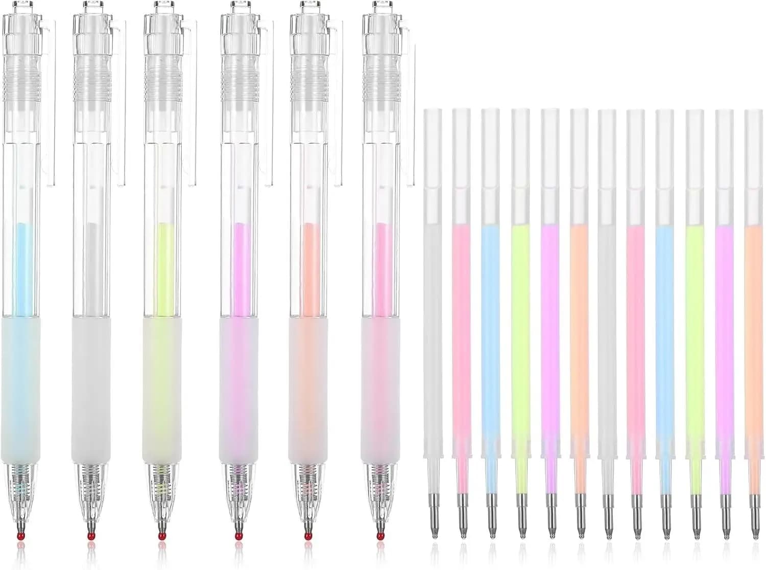 18 Pcs Quick Dry Glue Pen Ballpoint Roller Glue Pen Set, Fine Tip Pens Classroom Supplies for Craft Scrapbook Card Calligraphy