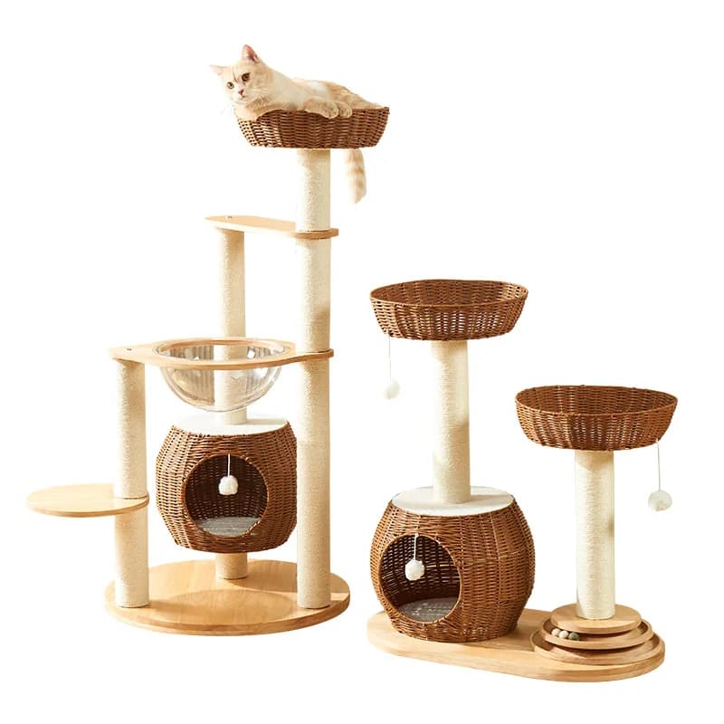 Struttura per arrampicata per gatti, struttura per gatti per albero per gatti, prodotti per animali domestici, colonna in sisal, resistente ai graffi e alle briciole, universale in tutte le stagioni