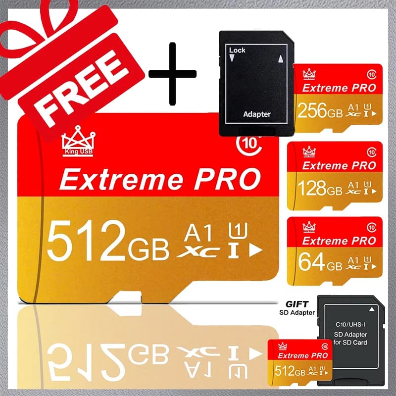 Original Wholesale SD Cards 512GB 256GB 128GB 64GB Micro TF Card Flash Cards High Speed Flash Card for PC Desktops Mac Camera