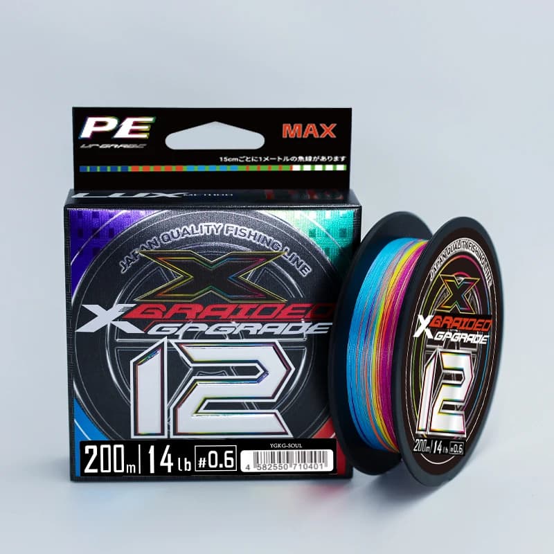 Lenza da pesca YGKX12, lenza intrecciata in PE a 12 fili, lenza per acqua dolce e salata, lenza giapponese, filo da pesca multifilamento.