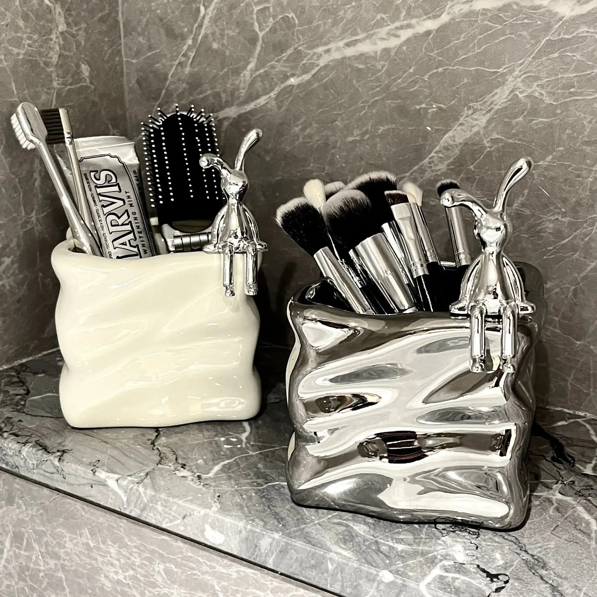 Electric Toothbrush holders Nordic Washer Table Toothbrush holders Toothbrush storage box for various items for makeup brush