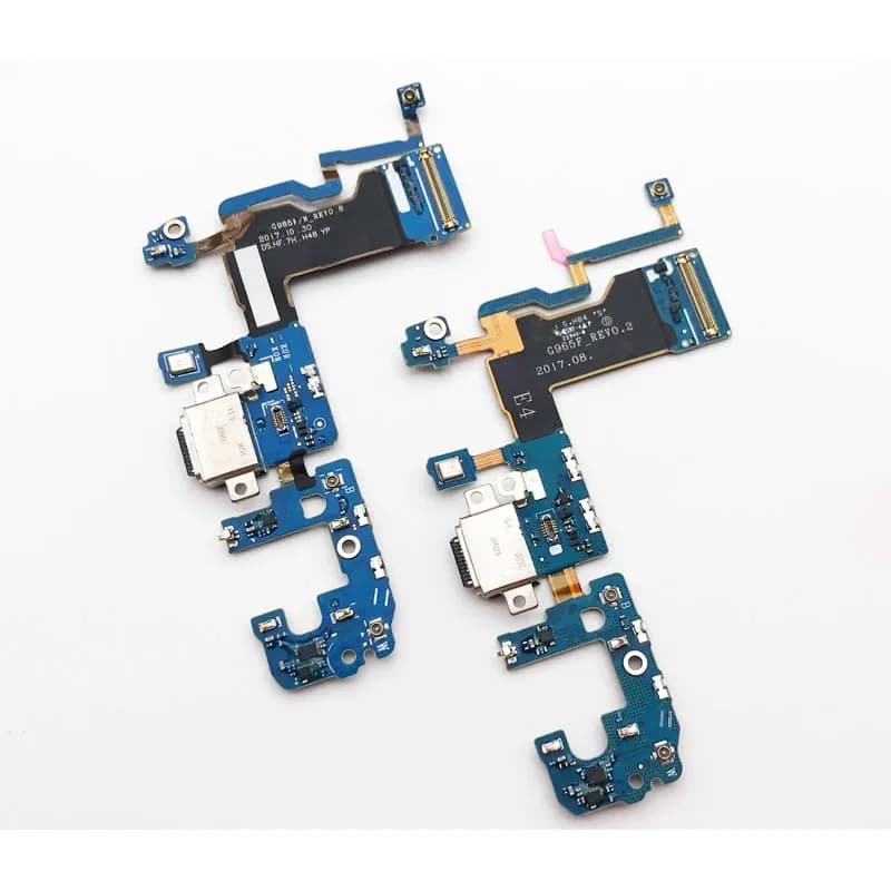 5 pezzi, nuove parti del microfono del connettore del cavo flessibile della scheda della porta di ricarica USB per Samsung S9 Plus G960F G960U G965F G965U