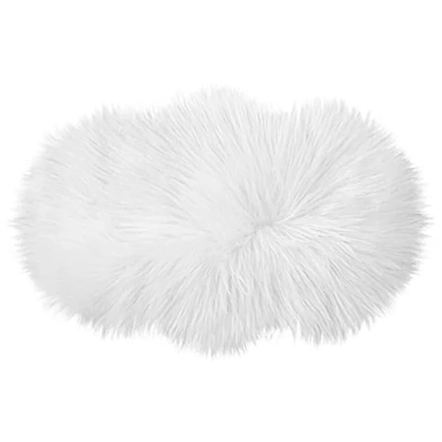Bench Cushion Fluffy Area Rug White Soft Faux Fur Bedroom Balcony Couch Reading Nook Cover Plush Mini Car Chair Seat Pad Hallwa