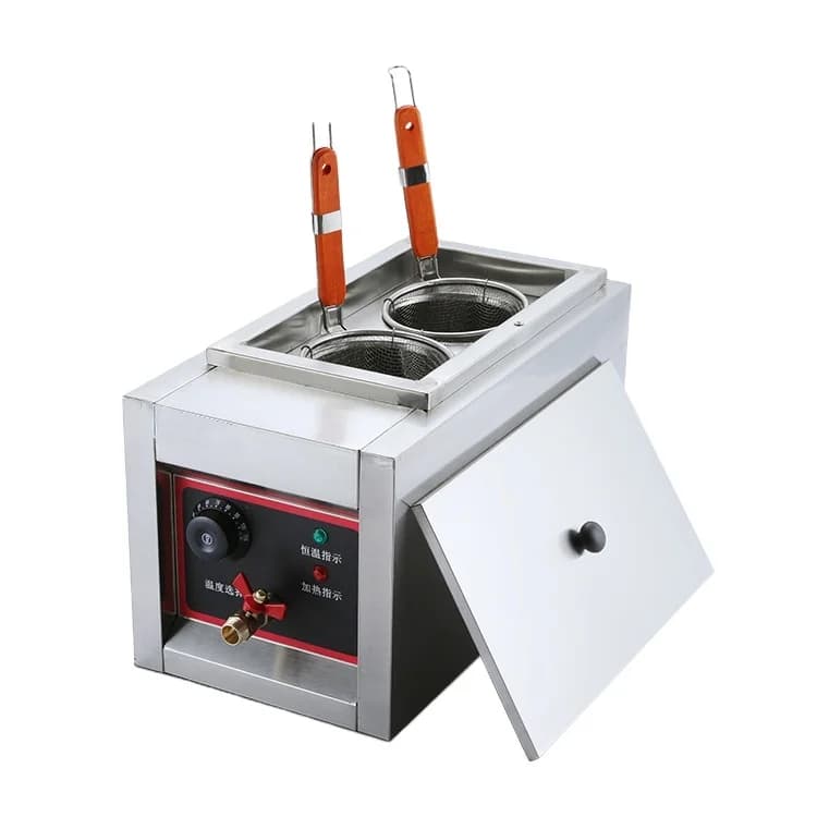 Cuocipasta Elettrico Commerciale a Doppio Foro per Noodle e Pasta - Attrezzatura Professionale per la Cottura