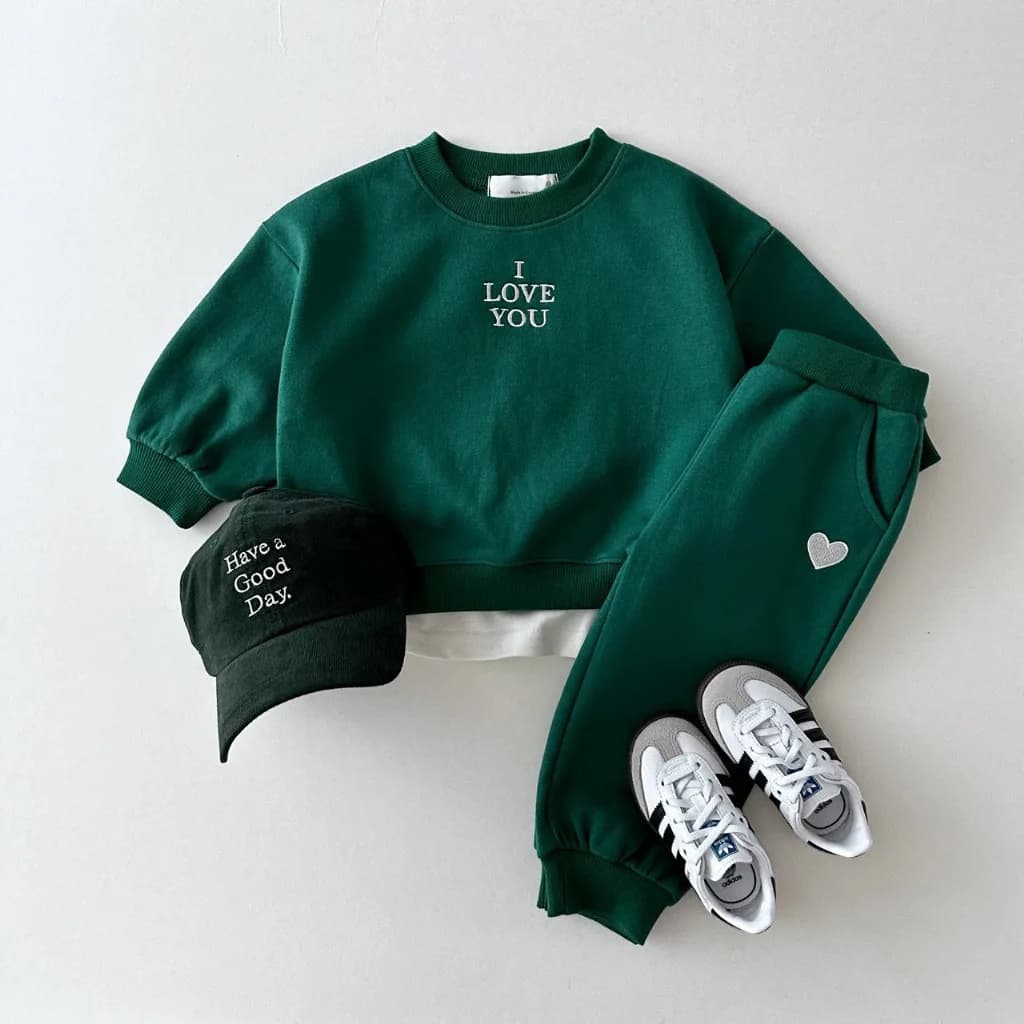 Moda ragazze bambino bambino corea abbigliamento autunno vestiti Set neonati maschi Set bambini sport orso felpa pantaloni 2 pezzi da 2 a 8 anni