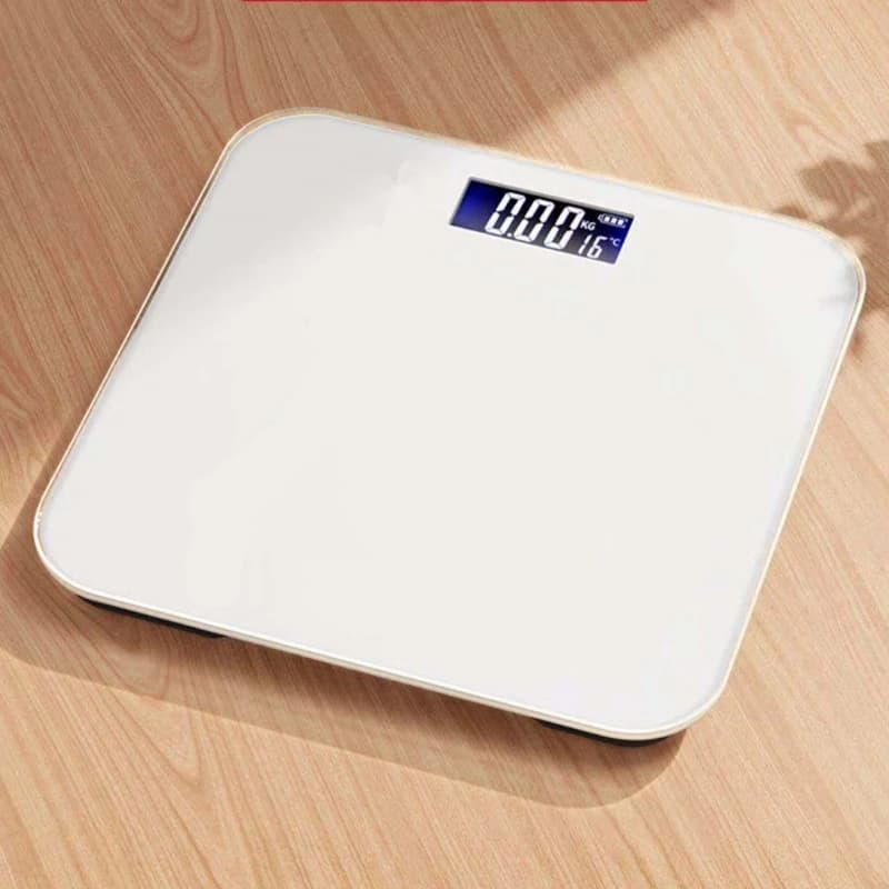 Bilancia digitale da bagno 7 stili Display LCD intelligente Bilancia ad alta resistenza con funzione di temperatura Gestione del peso