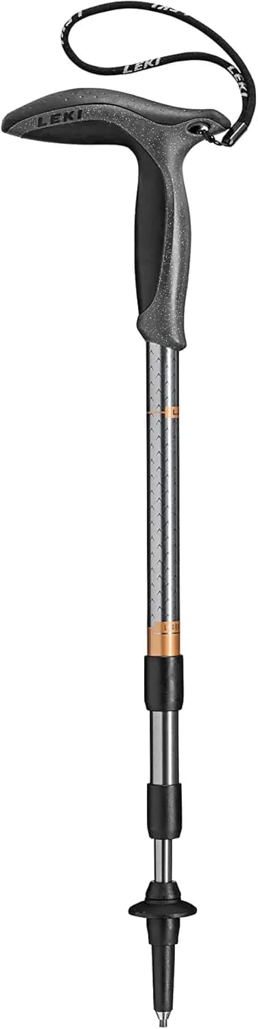 Adjustable Lightweight Walking Pole for Trekking Hiking Outdoor Adventure Travel Use Single Piece