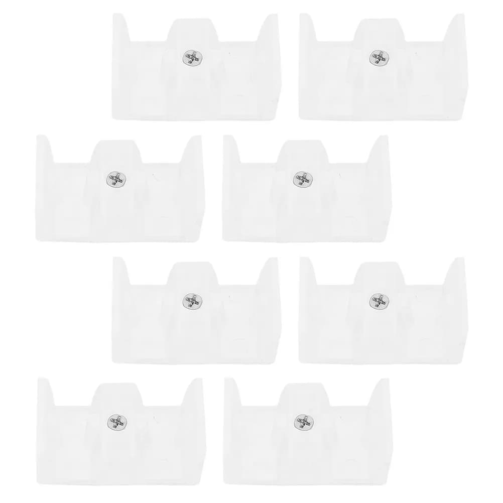 Set di 8 Fermaporte in Silicone per Porte Doccia Scorrevoli, Blocchi Guida Anticollisione, Parti di Ricambio per Porte in Vetro da Bagno