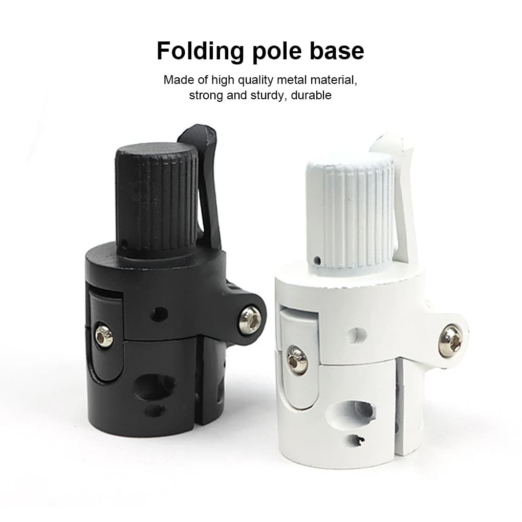 Base per asta pieghevole per scooter elettrico in metallo, portatile, riutilizzabile, componenti di ricambio per Xiaomi M365/Pro Nero