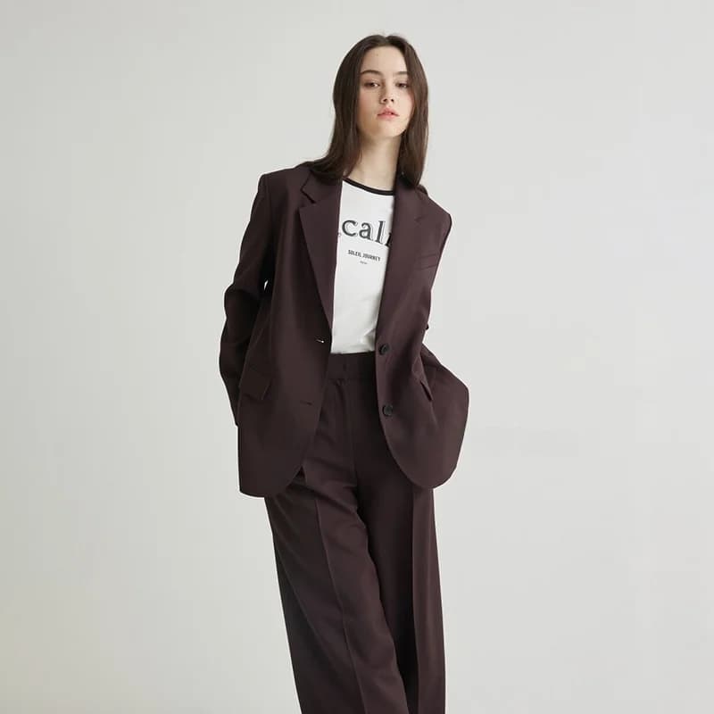 Camicetta da donna a maniche lunghe stile completo primaverile/estivo, versatile, alla moda, pronta per l'ufficio, con spacco, adatta per il lavoro quotidiano - Vari colori