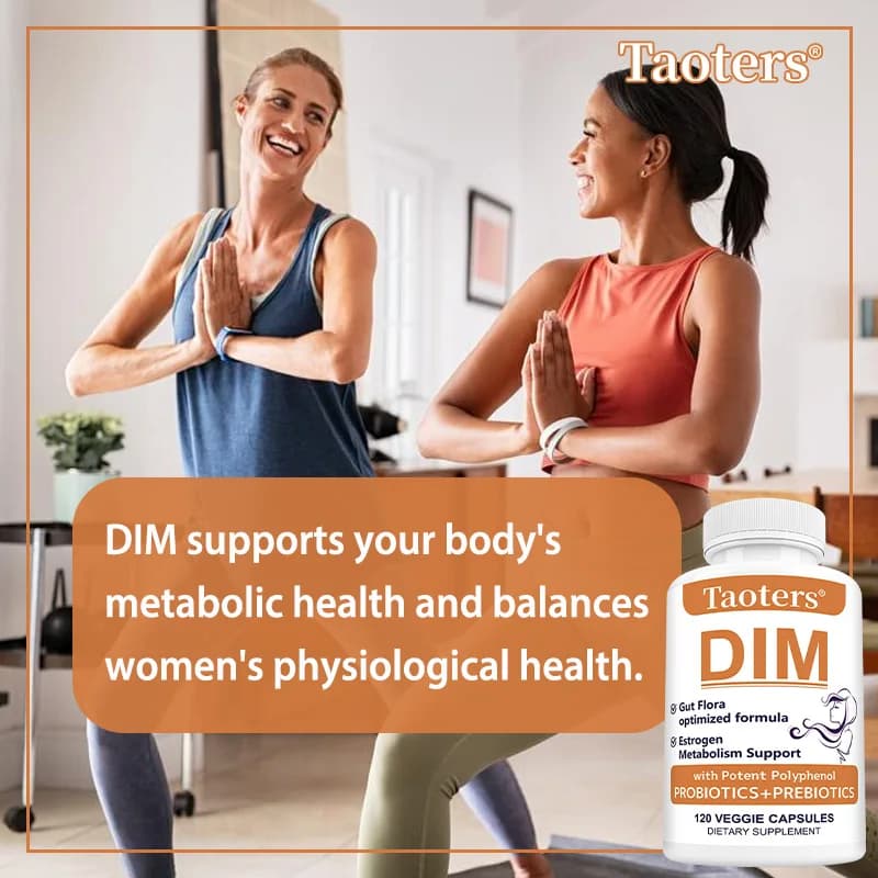 Integratore DIM - Supporta l'equilibrio ormonale, la salute della prostata e della menopausa, migliora il sonno, il metabolismo, la massa muscolare, equilibra la flora intestinale
