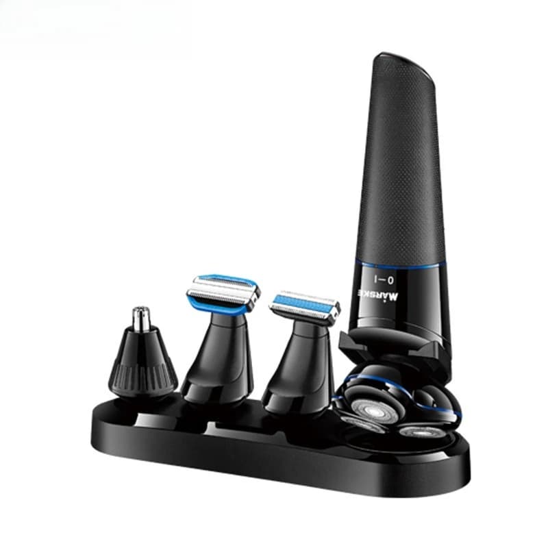 Personal Care Kit 5-in-1 USB Rechargeable, 3D Electric Razor Washable for Naso, Earrings, Barba and Body