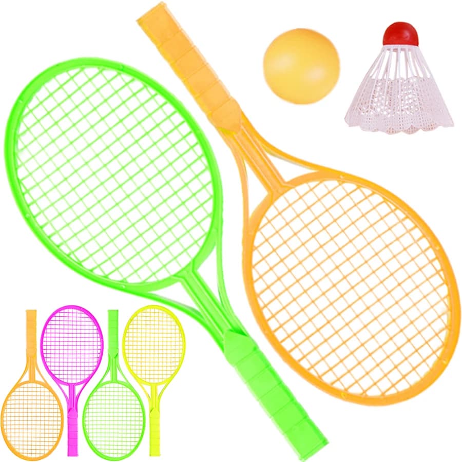 Mini Badminton Rack with Interactive Game for Two People, Table Tennis, Universal Sport for Interior and Exterior, Birthday Gift