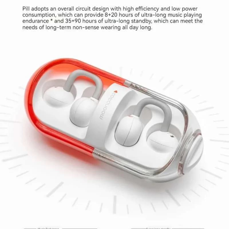 Music Capsules Wireless Ear-clip Pill Auricolari ENC Noise reduction Bluetooth6.0 Long-lasting battery HiFi earpieces for player gifts