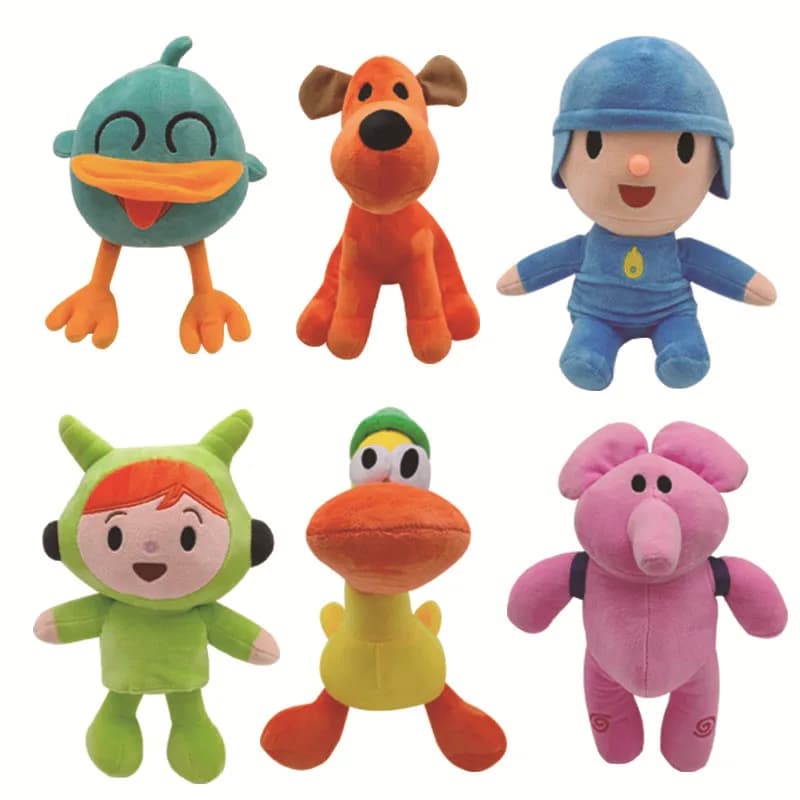 25 cm che vende nuovo peluche Pocoyo Kawaii piccolo P il tuo peluche Bartow anatra cucciolo Lula Aili elefante peluche giocattolo per bambini.