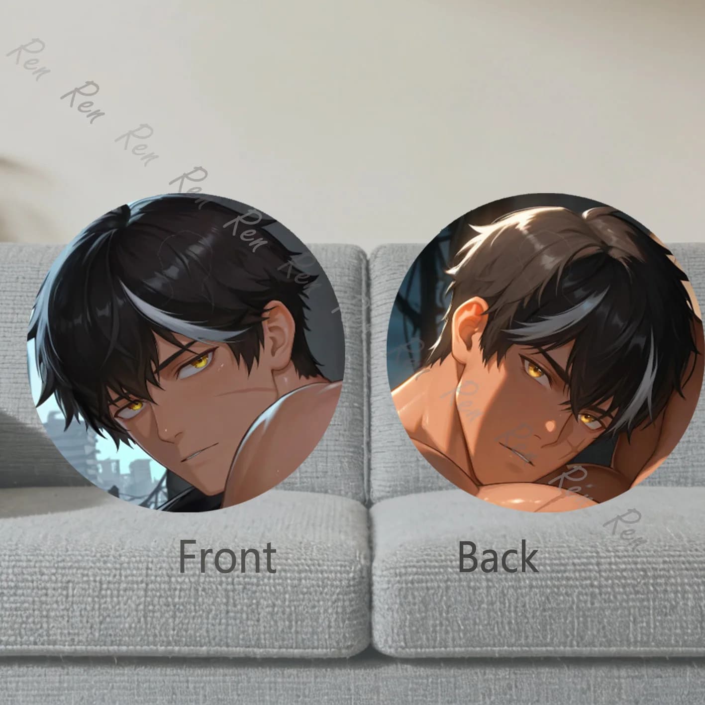 Dakimakura Anime Raven Pillow Cover Sofa Cushion Double-side Print Throw Pillow Case 40X60cm