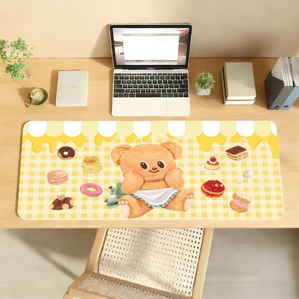 Butterbear Mouse Pad For Office Gaming And Keyboards Non-Slip Large Waterproof