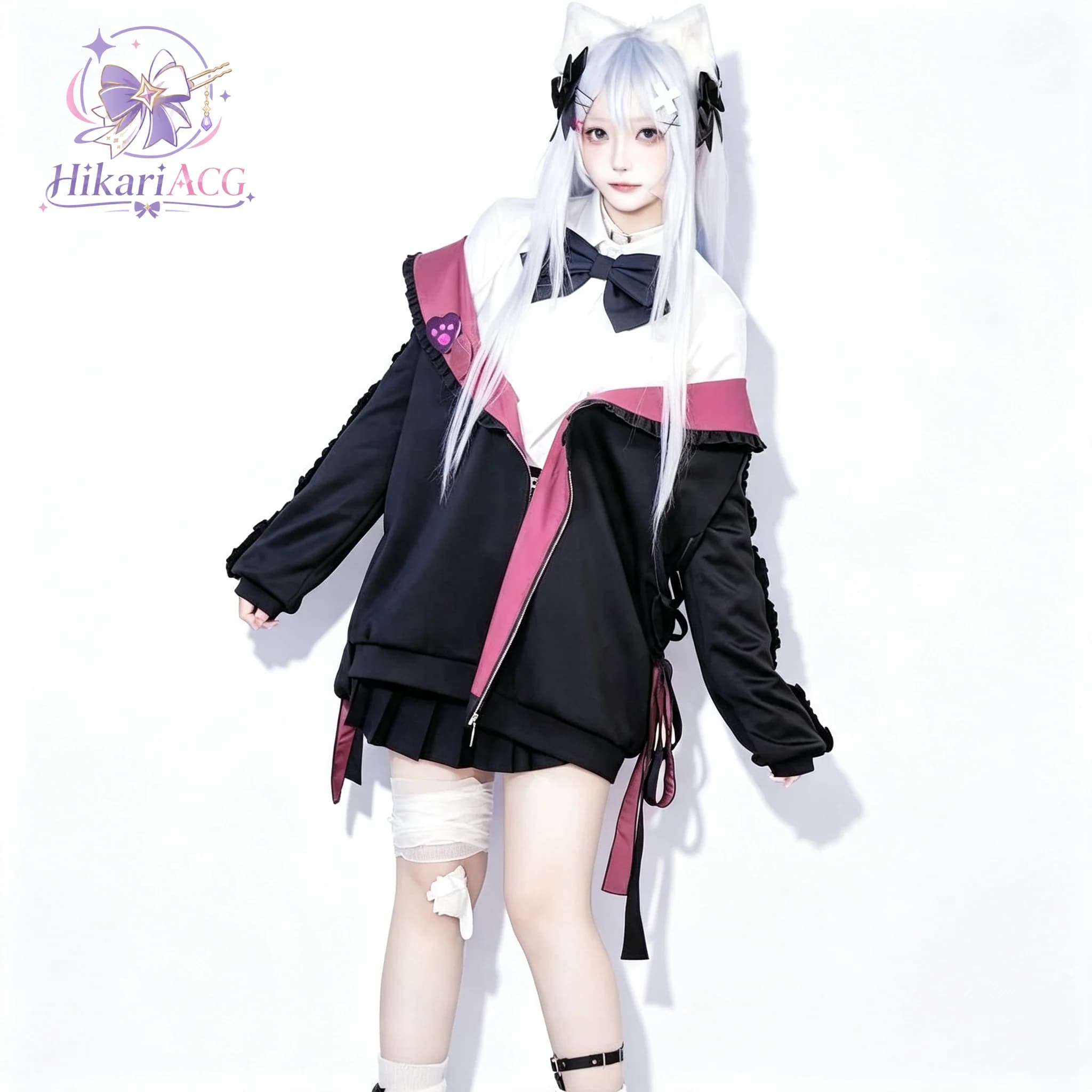 Anime Outfit Project Sekai Kanade Yoisaki Cosplay Costume Cat Loving Ver. Stage Performance Halloween PJSK Coat Shirt Skirt Show