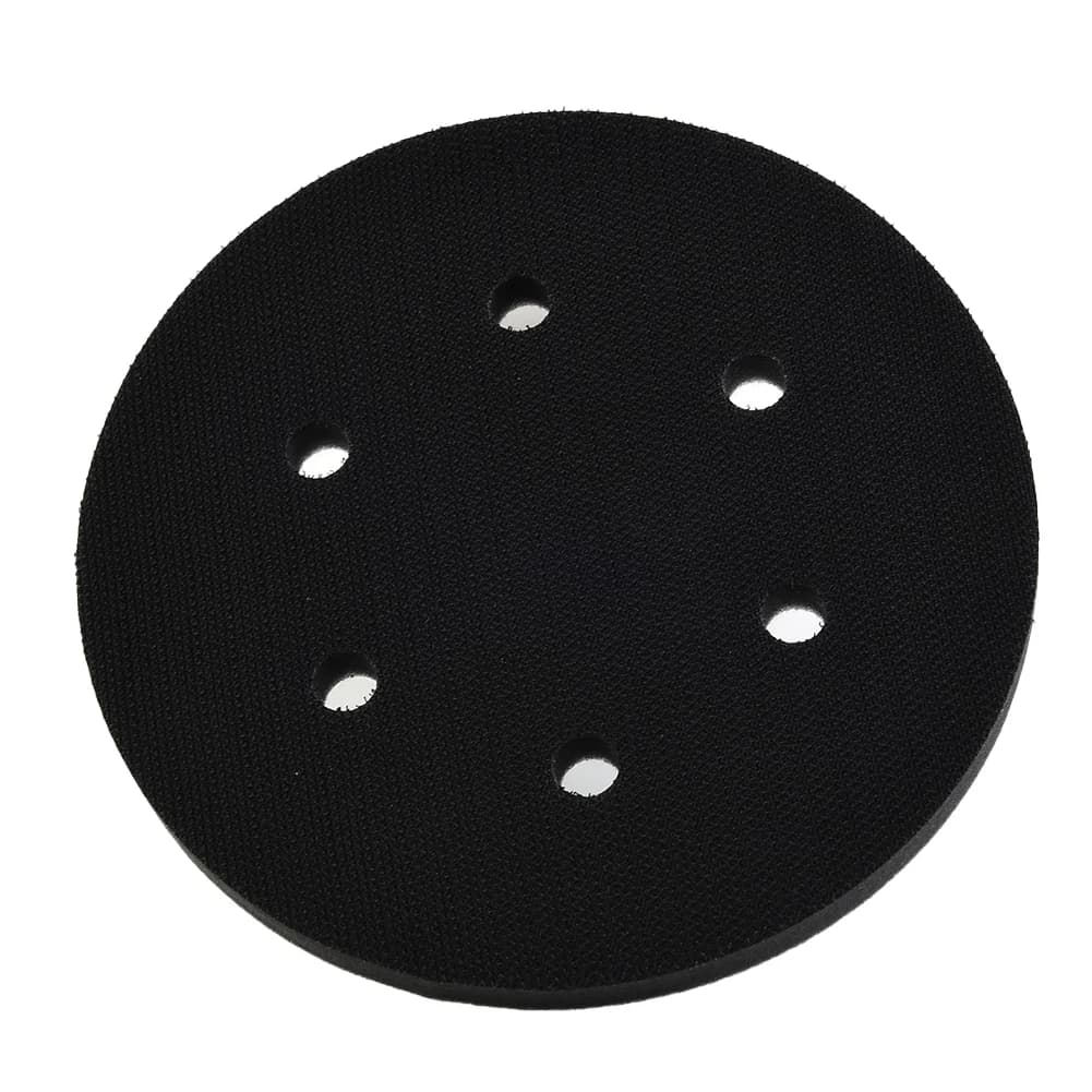 1PC Interface Pad 6 Inches 6 Holes Hook And Soft Ring Sponge Bearing Buffer Pad For Abrasive Disc 150mm Orbital Wiper Pad