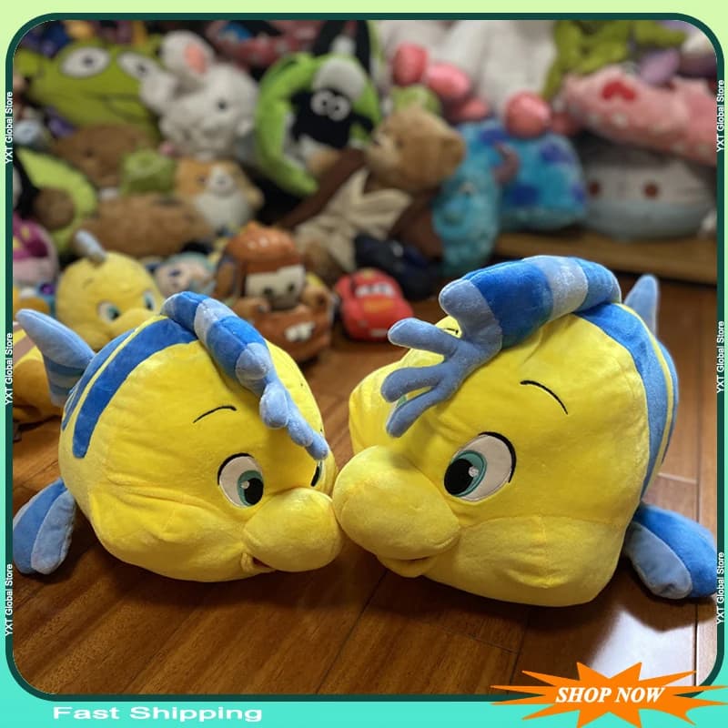 Flounder Ariel La Sirenetta Principessa Peluche Ripiene Peluche Bambola Cartone Animato Simpatico Cuscino paffuto Decorazioni per il letto di casa Regalo di Natale