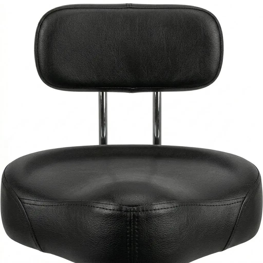 Metal Drum Throne Heavy-Duty Shock-Resistant Ergonomic Drum Stool Comfort Cushion Portable