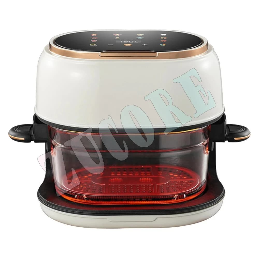 Friggitrice ad aria elettrica 4L Friggitrice intelligente senza olio Friggitrice per uso domestico trasparente visibile Freidora De Aire Apparecchi Di Cottura