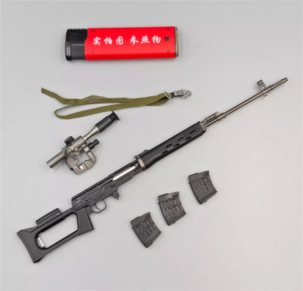 1/6th DAMTOYS DAM 78078S The Russian Soldier Action Figure Sniper Weapons Clip with Sling PVC Material For 12" Doll Figure DIY