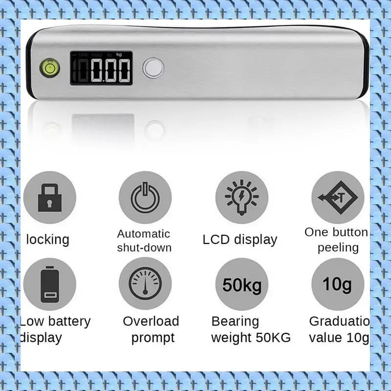 NOCM 2X Mini Valigia Bilancia Display A LED 50Kg/110Lb Bilancia Digitale Per Bagagli Per Borsa Da Viaggio Appesa Bilance Bilancia