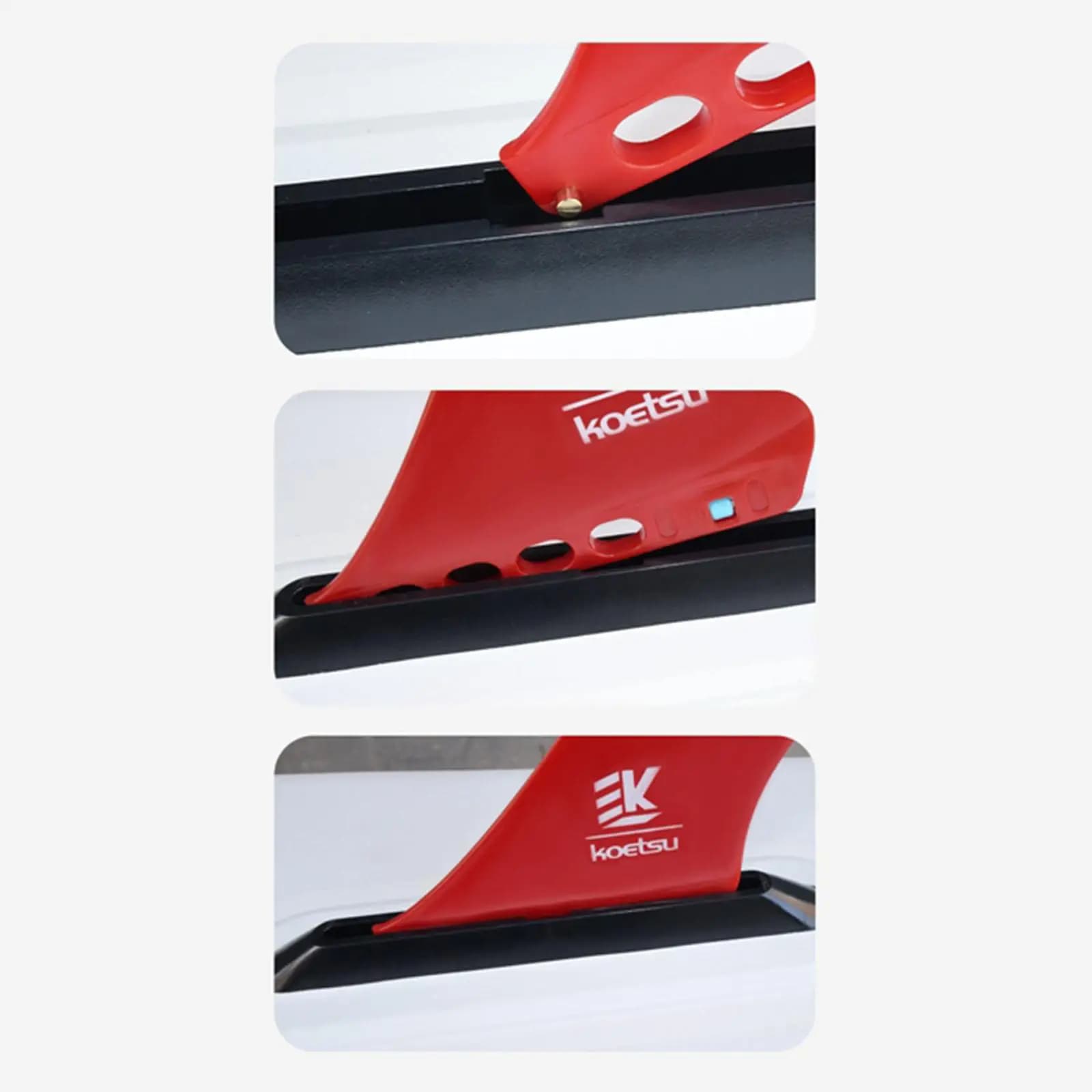 Pinna per Kayak e Canoa, in Nylon, Rimovibile, per Tavole da Surf e Paddleboard