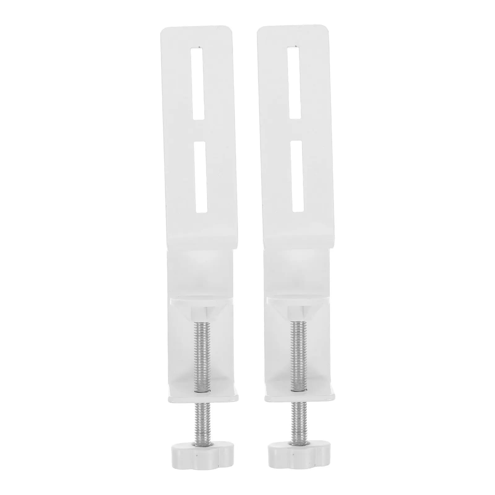 2Pcs Metal Painted C Clamp Mounting Brackets Heavy Duty Desk Table Clips for Monitor Stand Workstation Home Office Pegboard