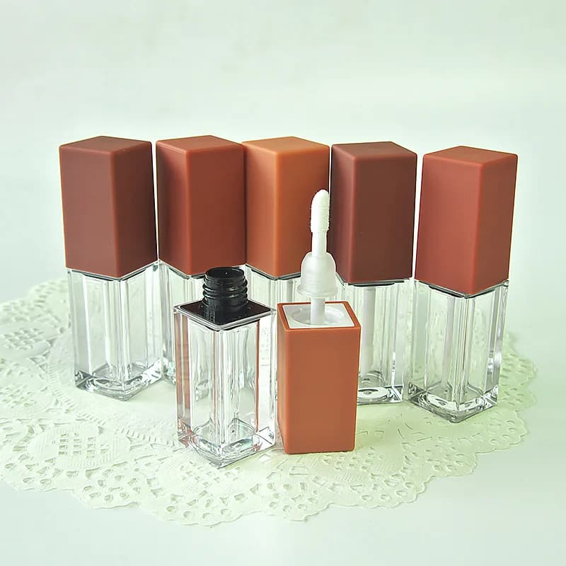 5 ml square shape plastic tube polishlabbra balm eyeliner active eyeliner mascara oil gel makeup cosmetic packing